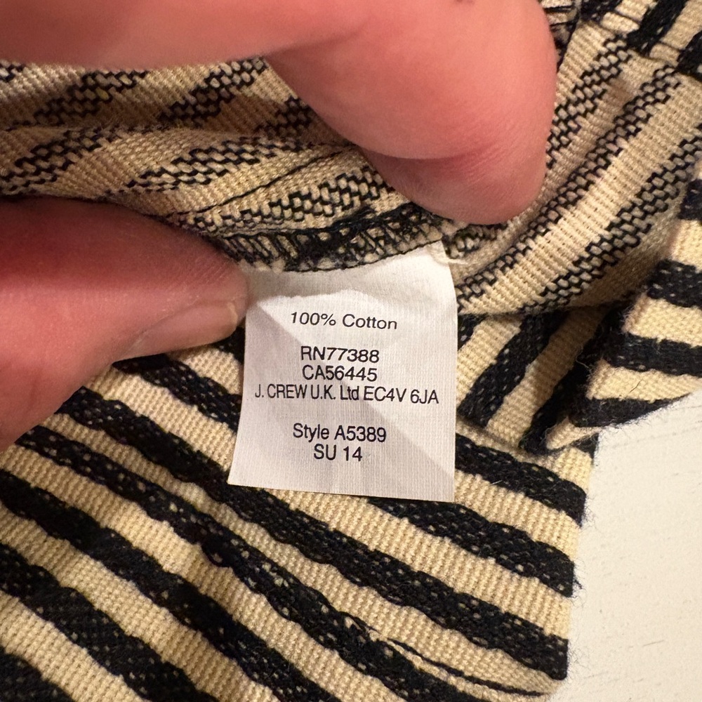 Madewell Black and Tan Striped Pencil Skirt - Picture 4 of 6